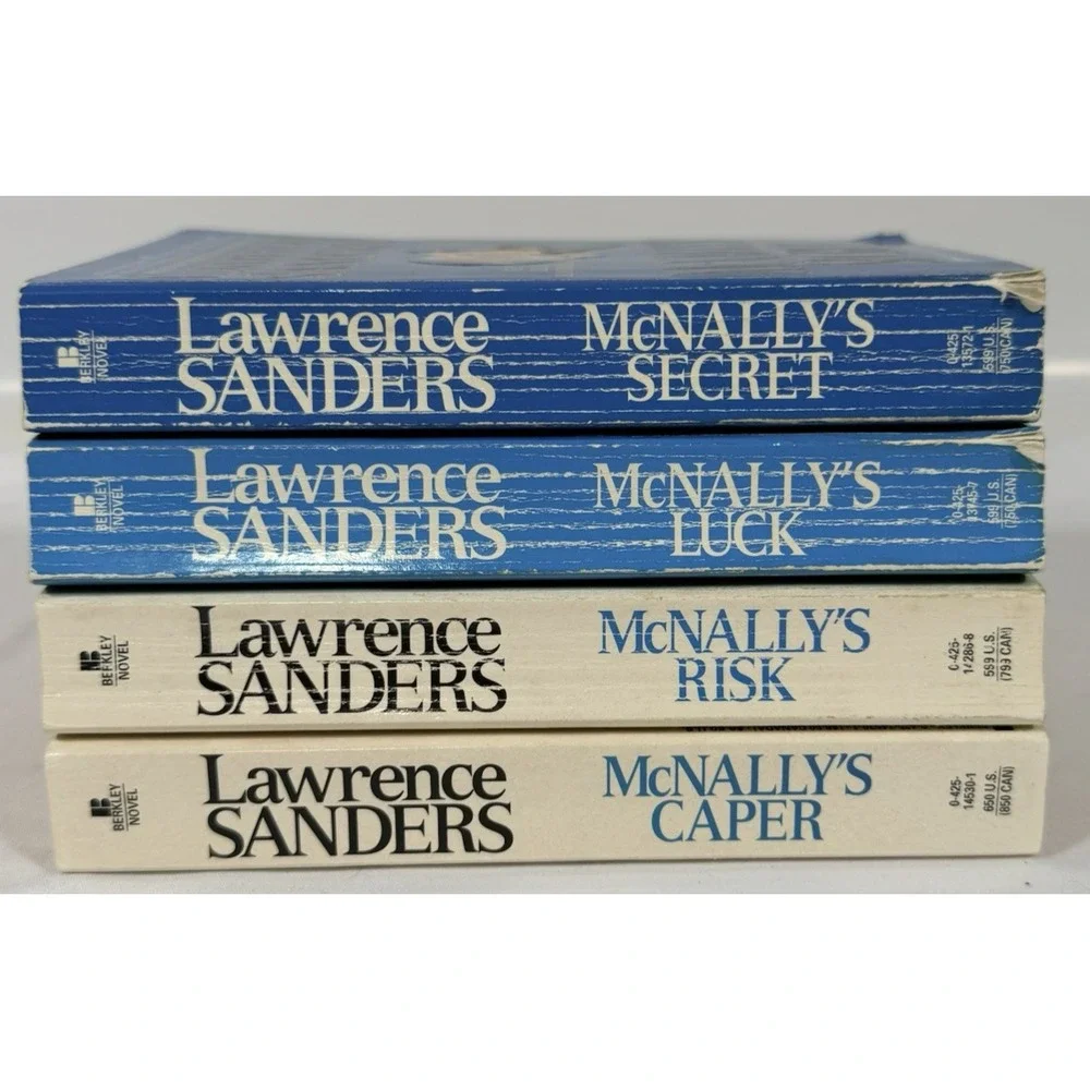 Lawrence Sanders McNally Series 4 Book Lot Mystery Thrillers